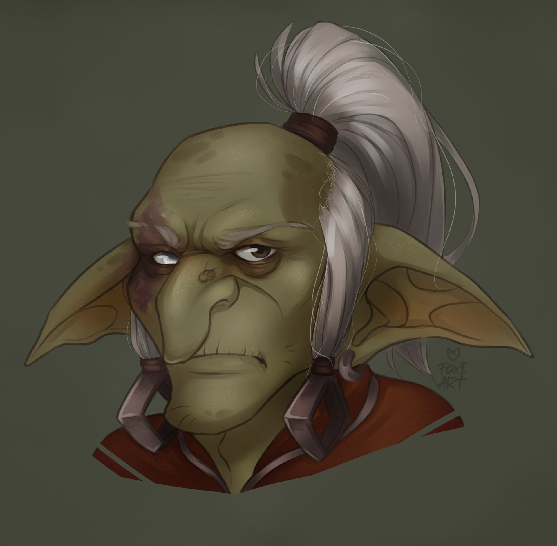 Marie Ludwig - Commission: grumpy grandpa Ogyrop