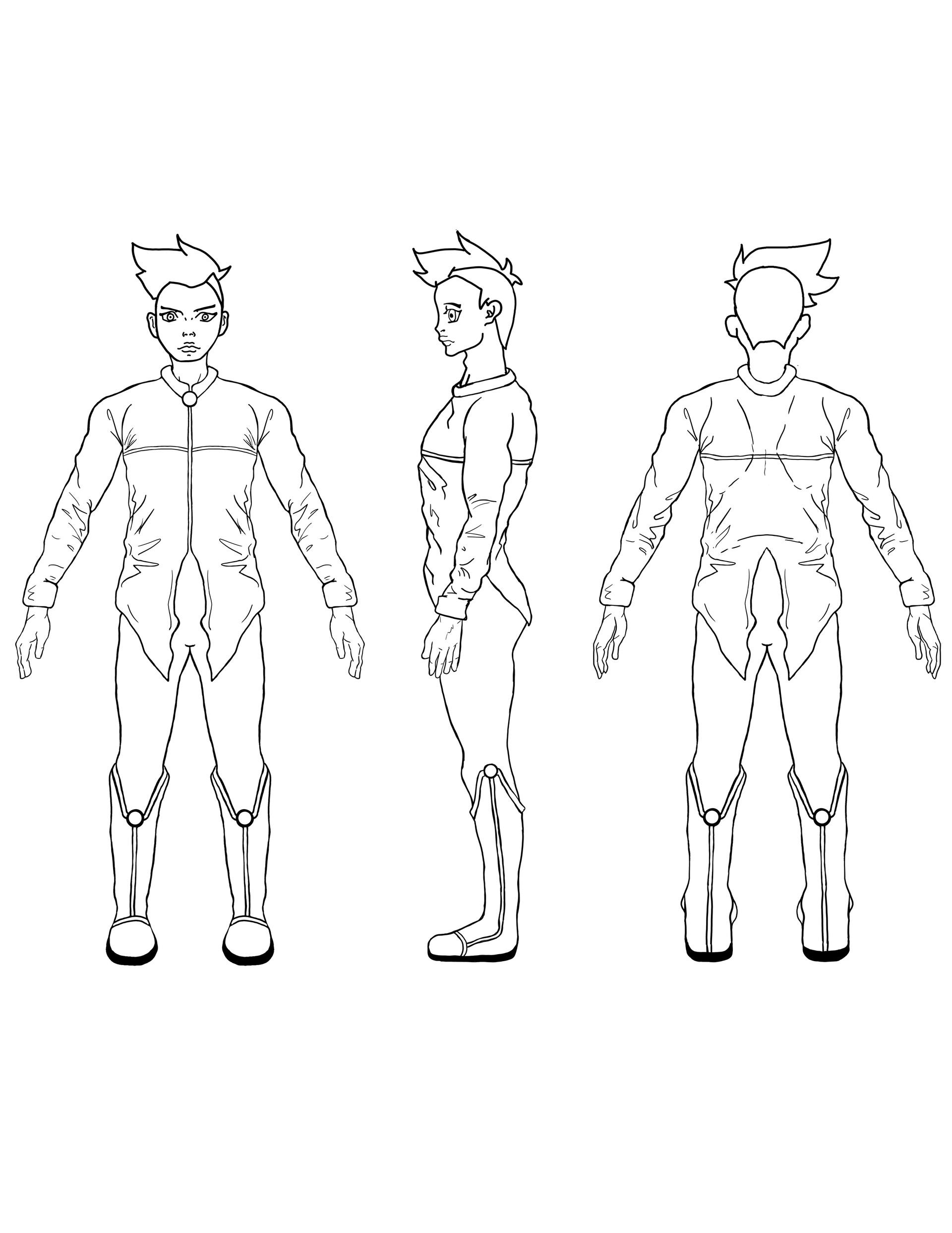 Artstation Character Design Futuristic Male Student In Uniform