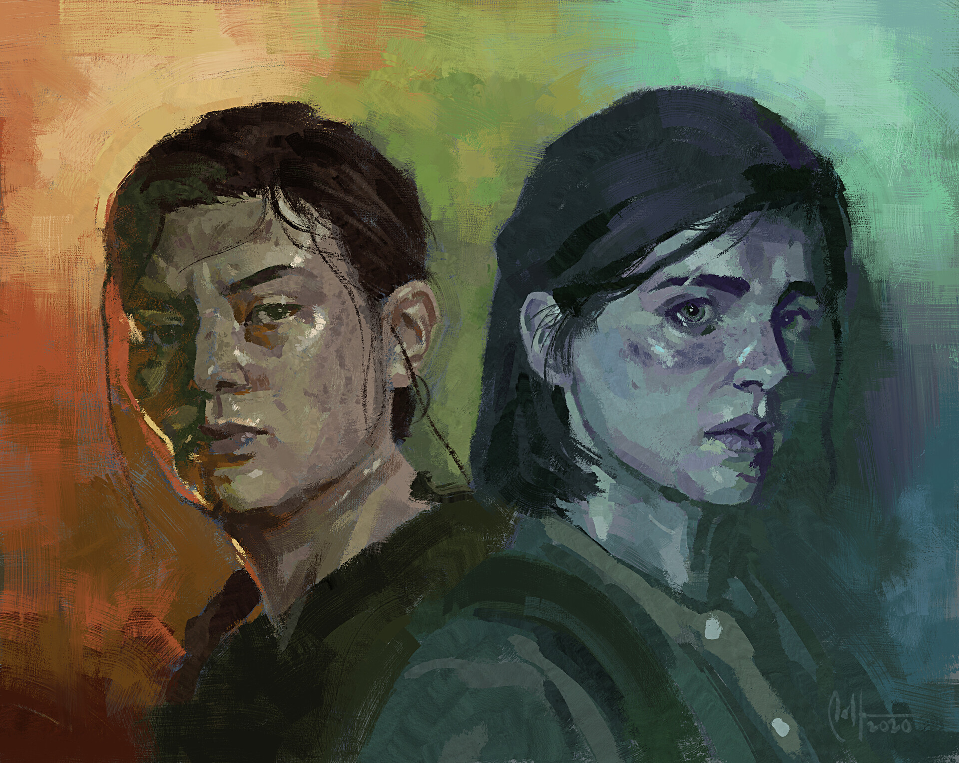 The Last of Us 2 - Ellie and Abby Wallpaper by mikelshehata on DeviantArt