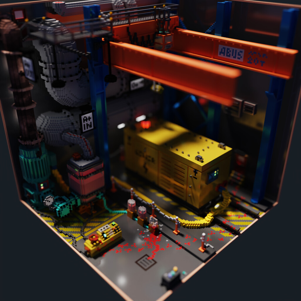 1024 px² denoised / tilt shift / perspective version