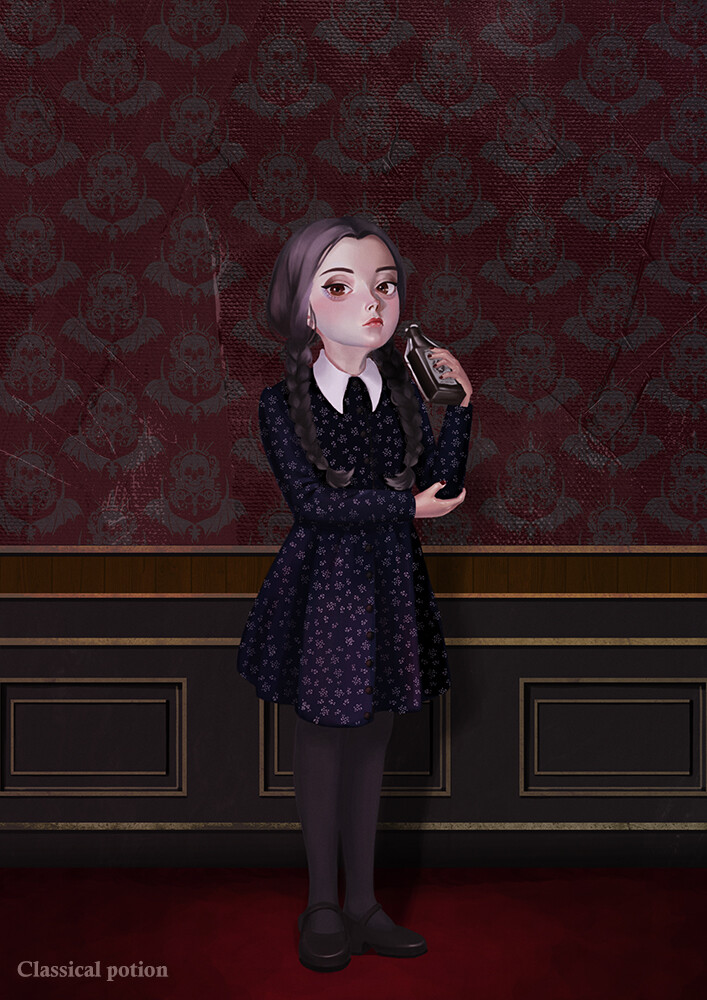 ArtStation - Wednesday Addams FanArt