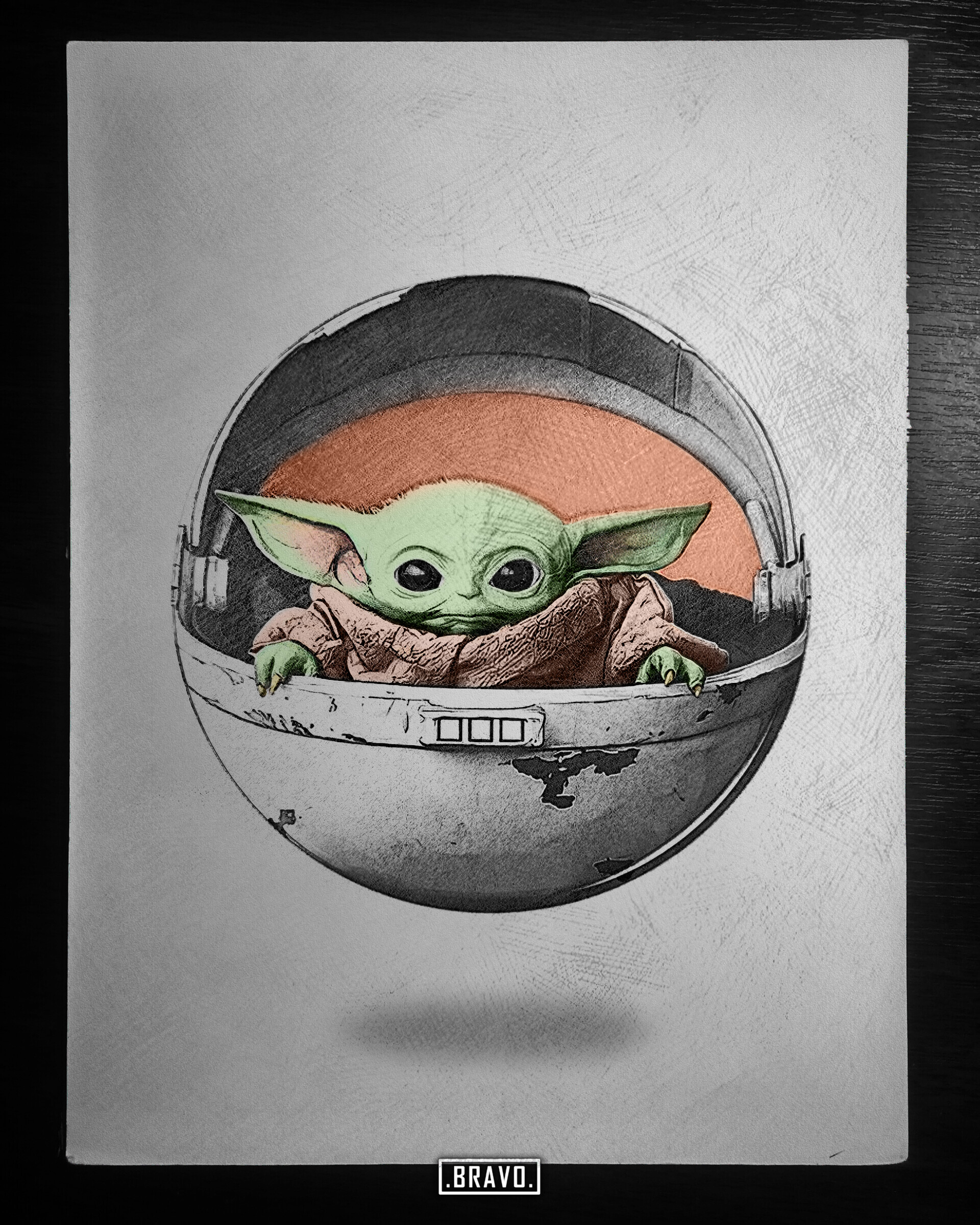 Artstation Baby Yoda The Child Drawing Ura Bravo