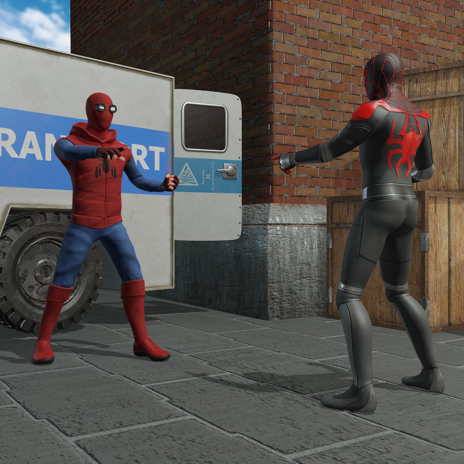 Artstation Spider Man Double Meme Morales Rodrigo
