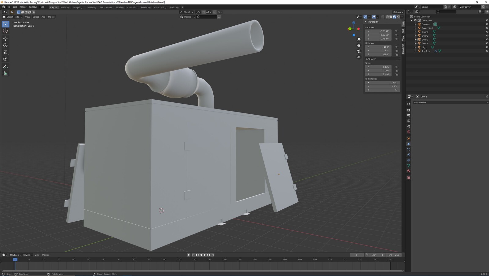 The second angle for the TAD Presentation Cogeneration Module (Whitebox version)