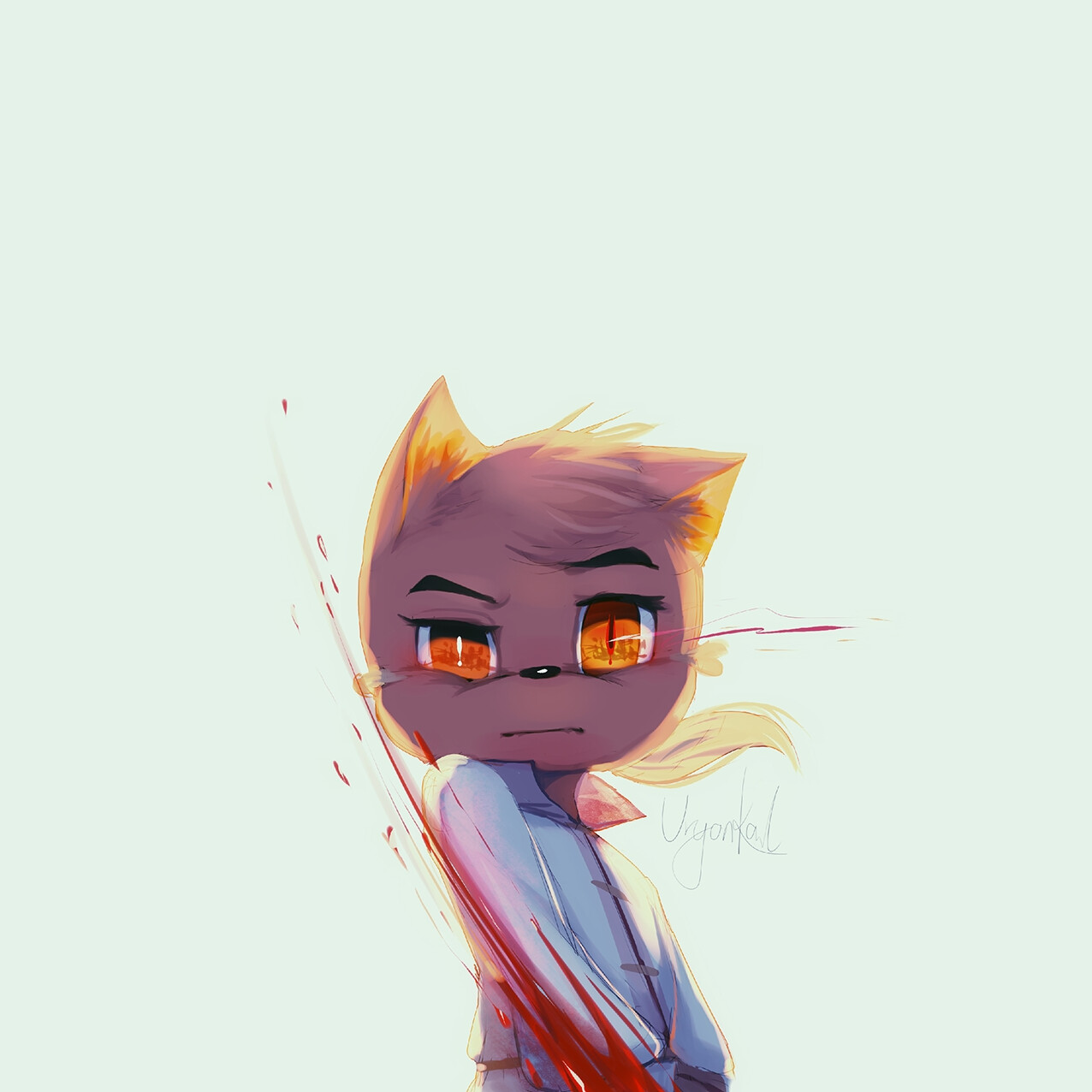 Artstation 虹七 一些虹猫