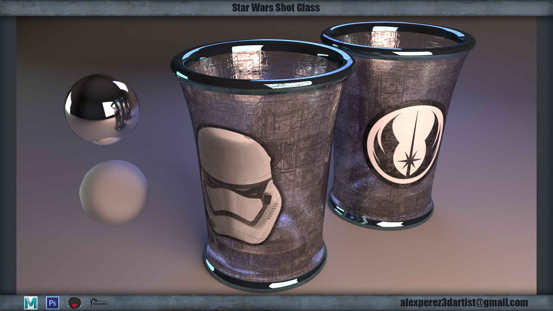ArtStation - Star Wars shot glass