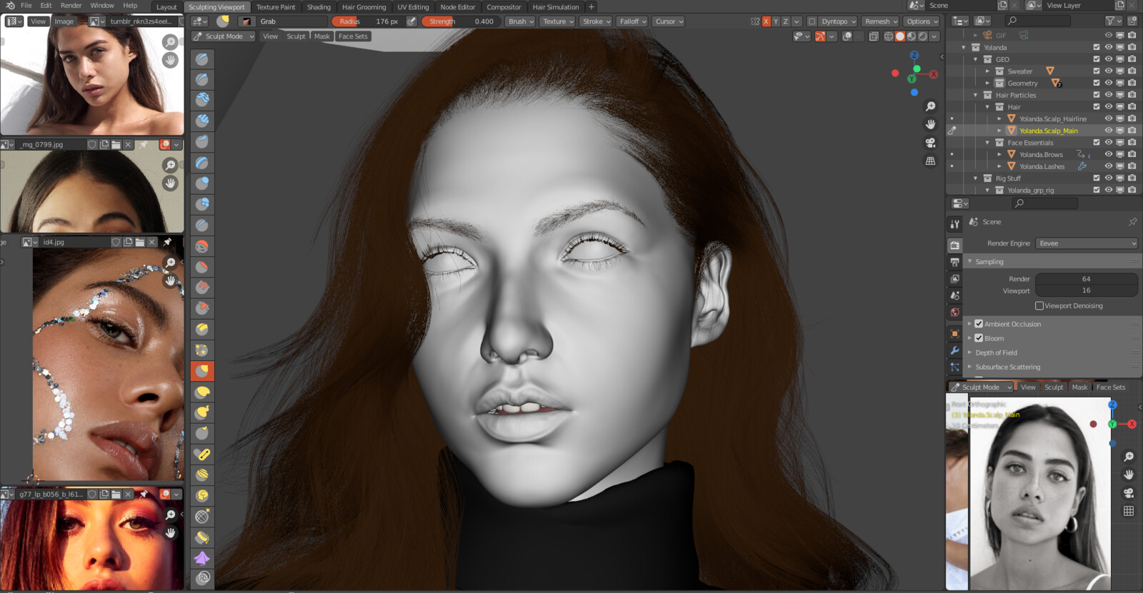 Sculpting Viewport