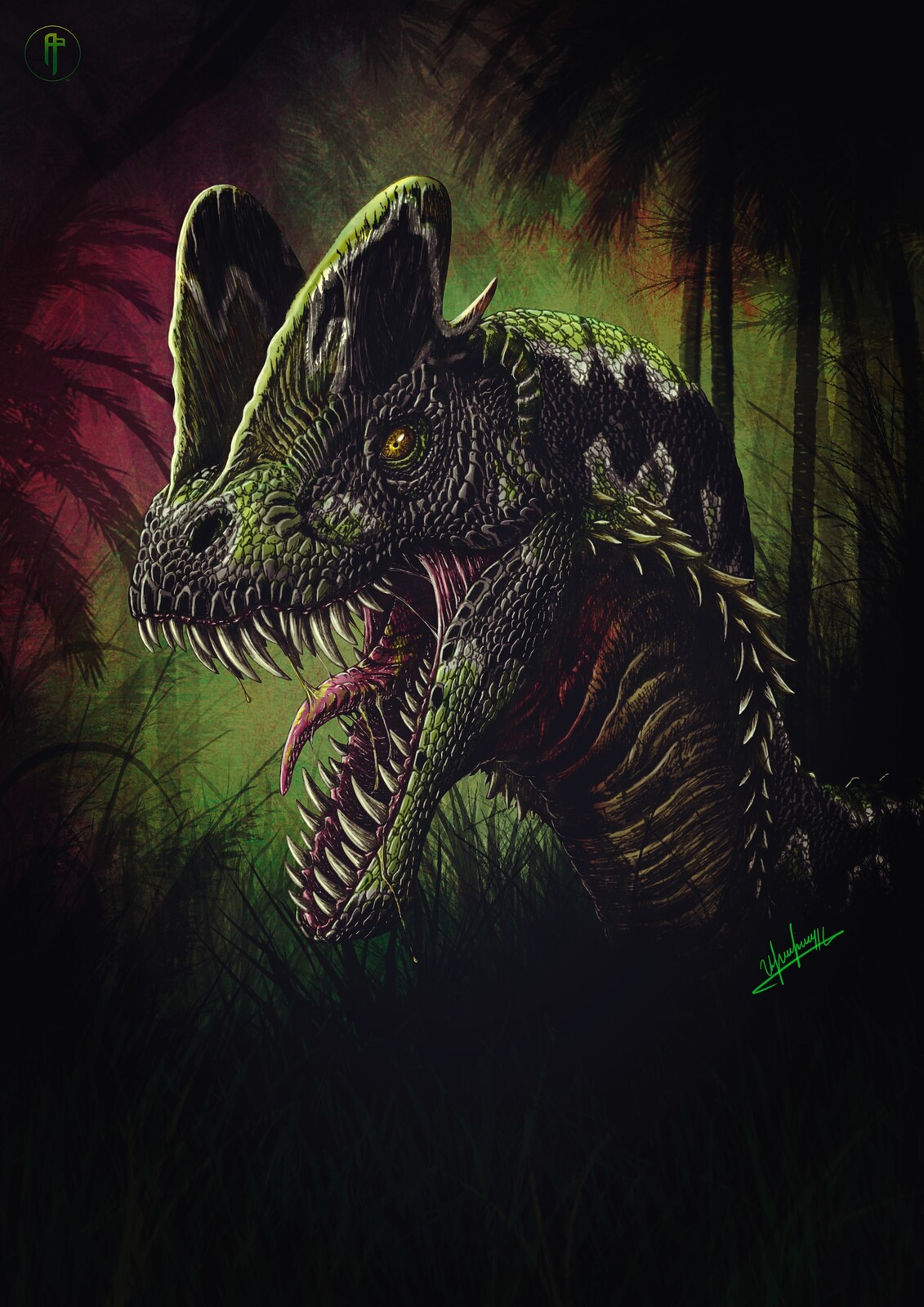 New Jurassic Park Dilophosaurus