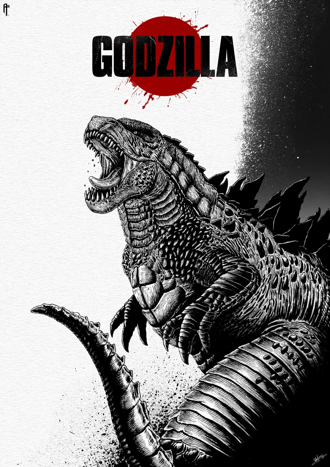 Godzilla fanart.