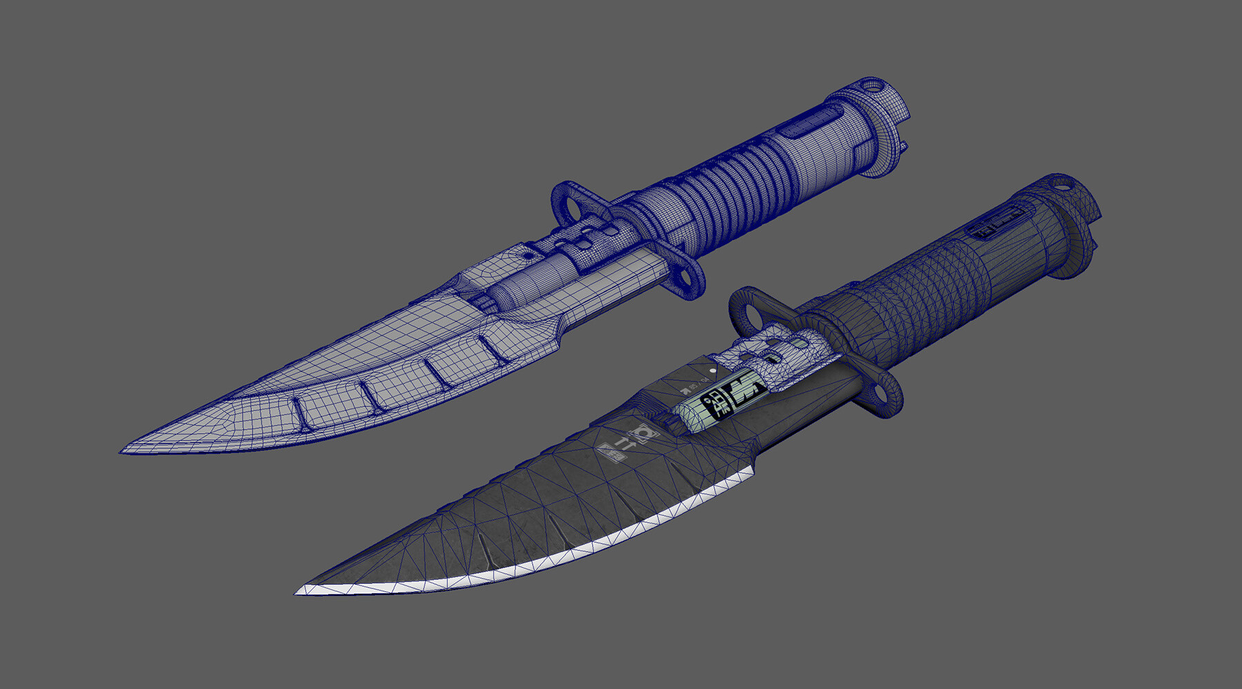 BF4DB Knife 3D Graphics.