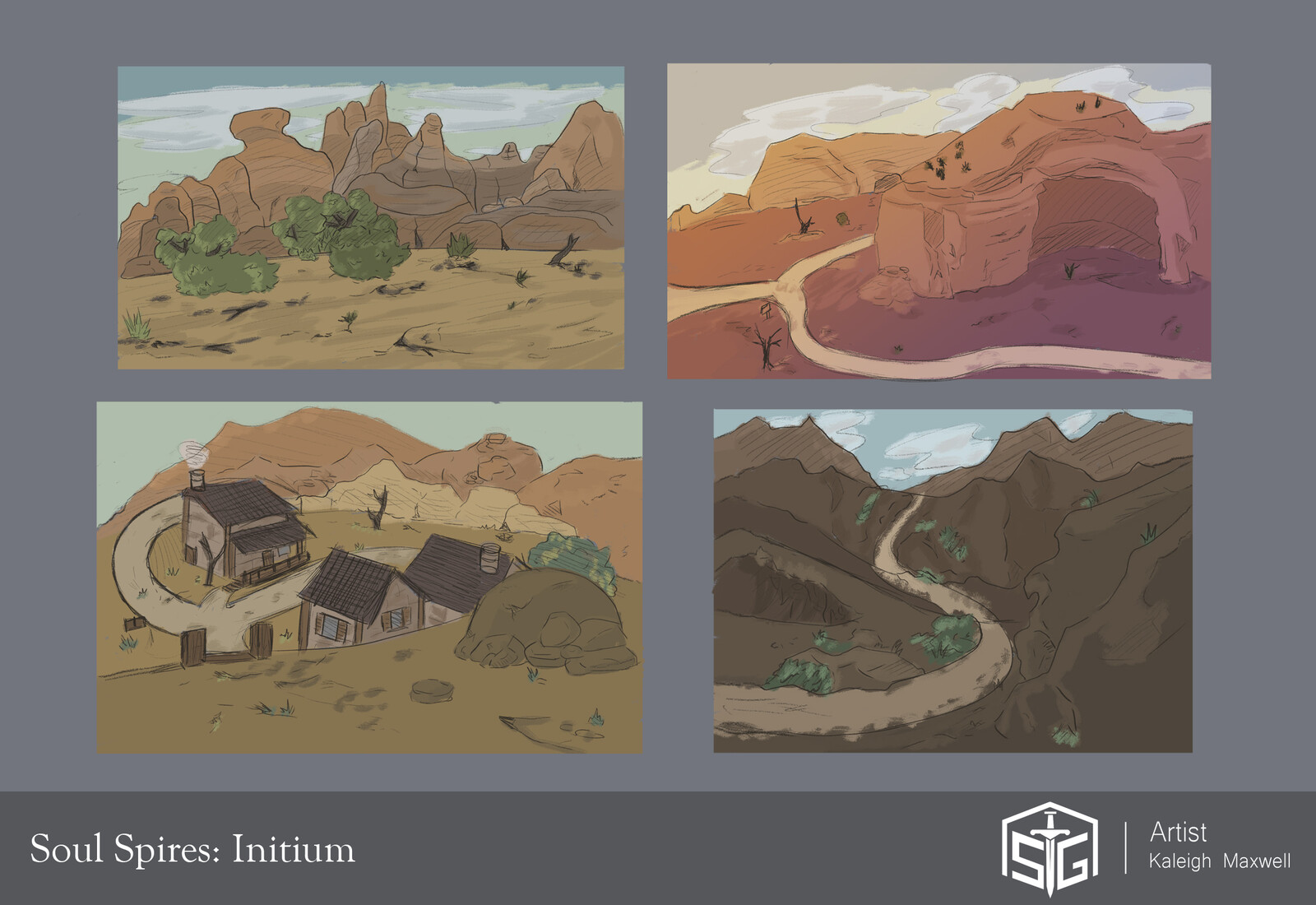 Soul Spires: Initium - Concepts Colored Blocked