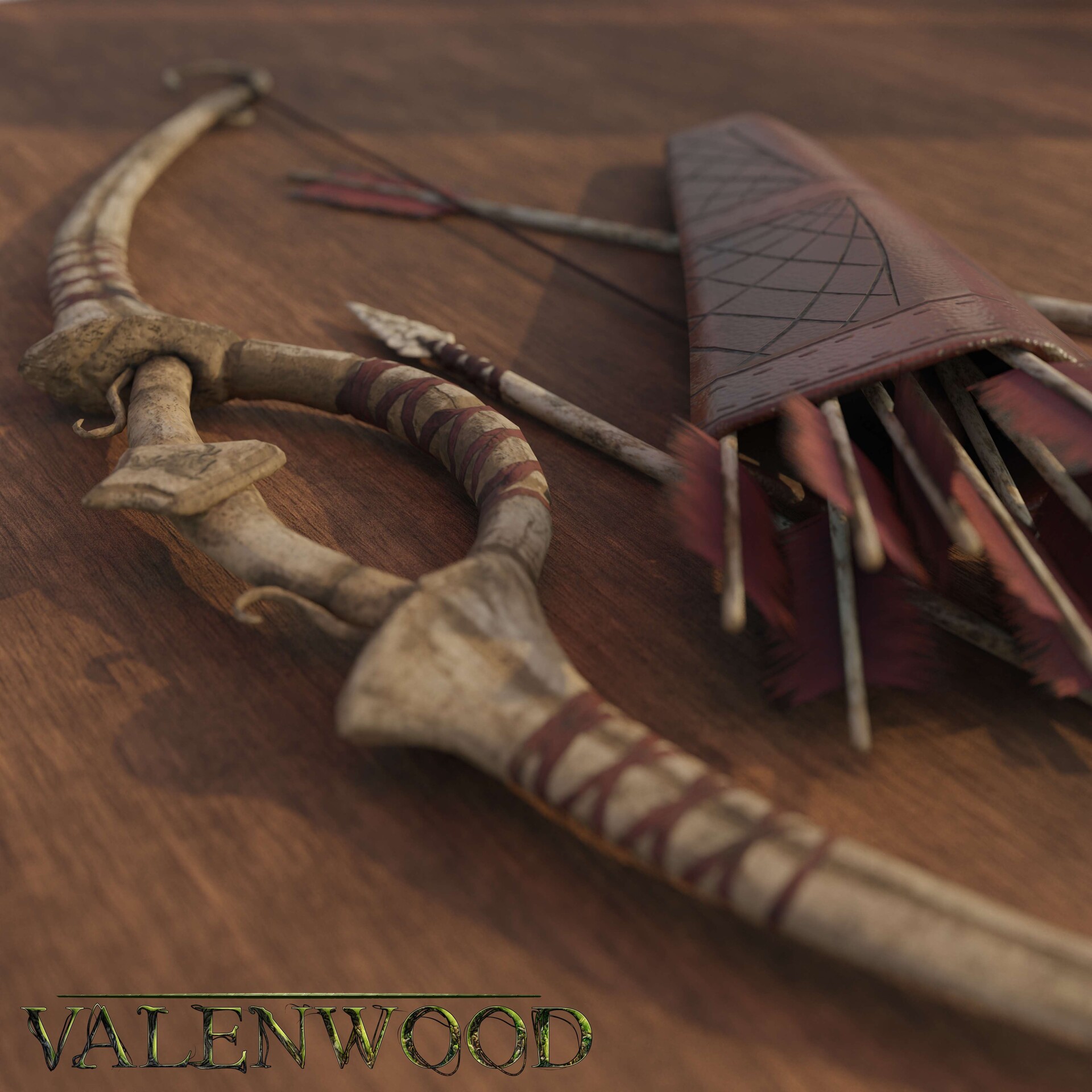 Mr Giku - Bone Bow for Skyrim Valenwood mod