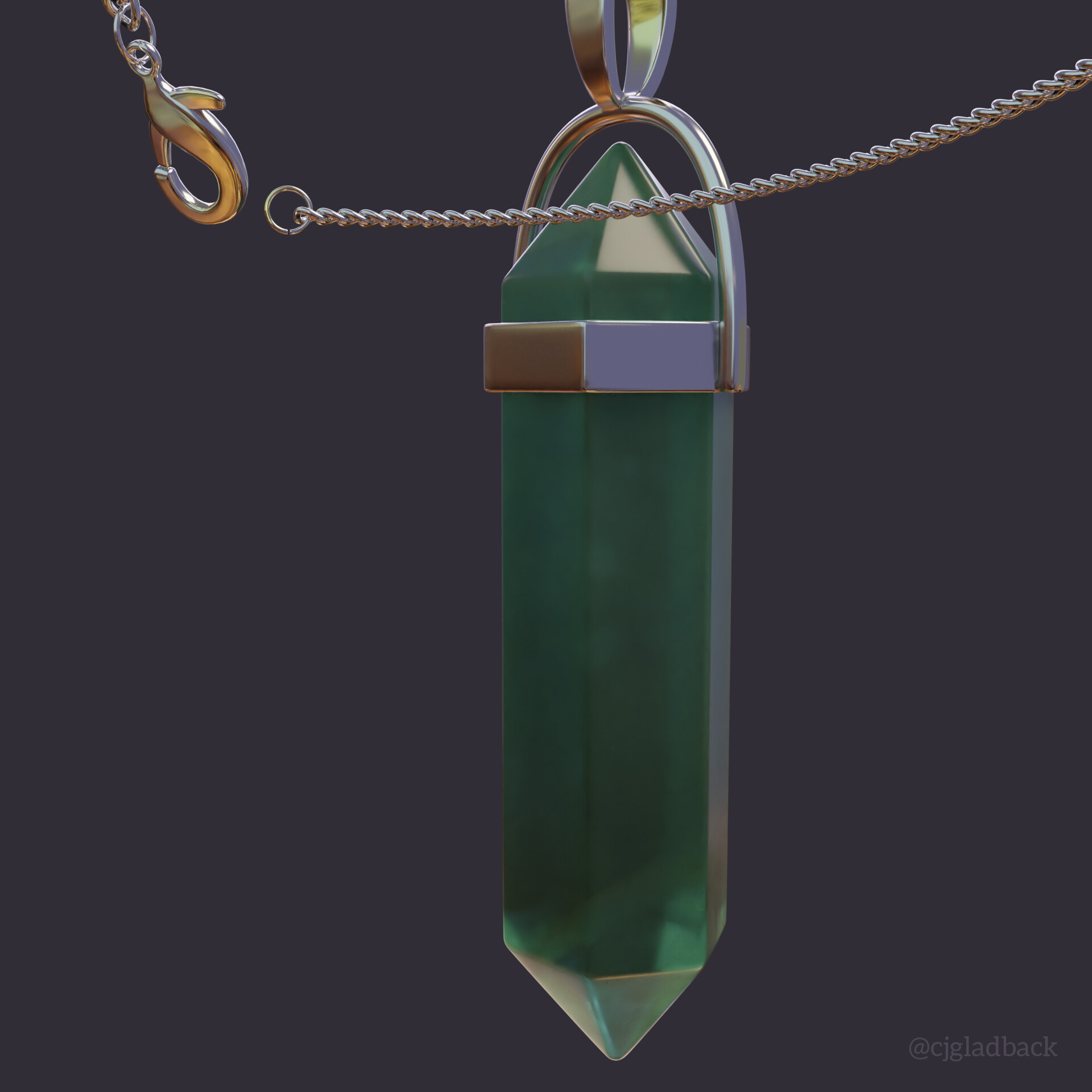 CJ Gladback - Aventurine Necklace