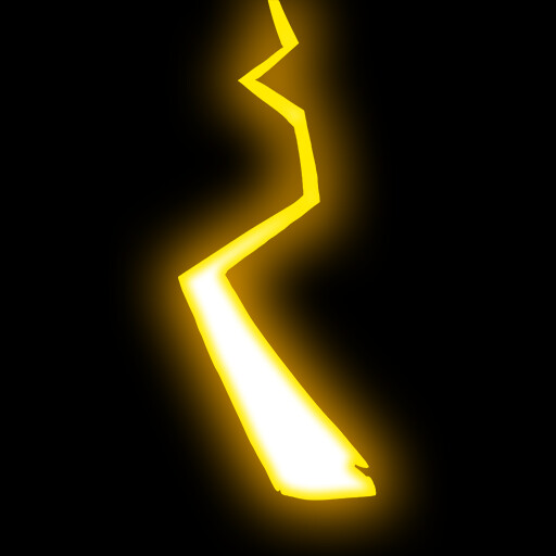 Lightning strikes ground texture. Uses the alpha as a cutoff to reduce transparency.