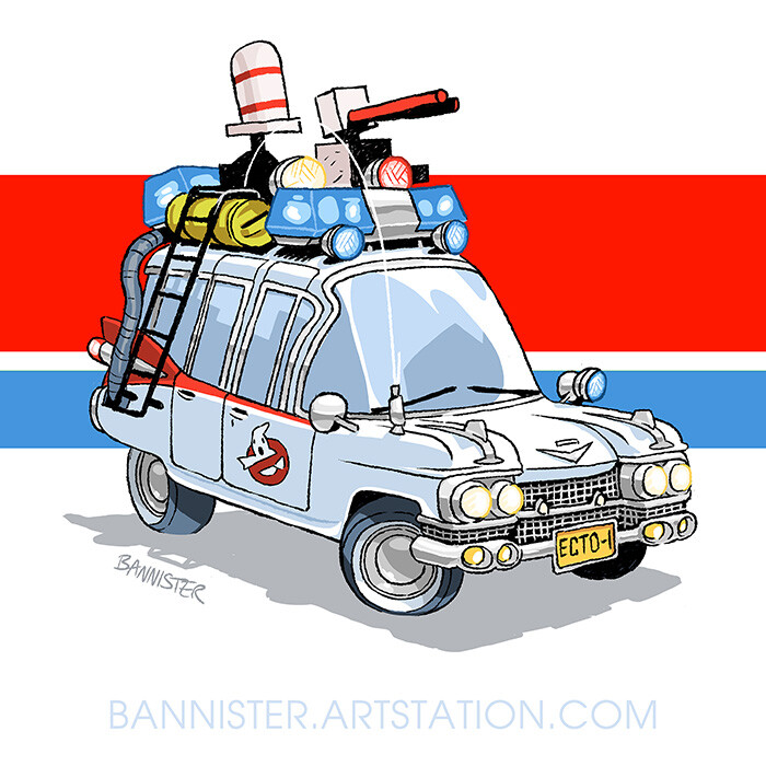 Cartoon famous cars