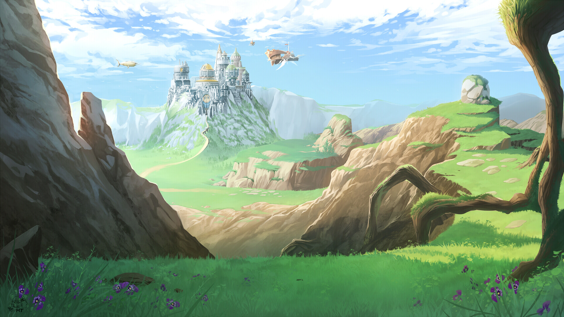 ArtStation  Final Fantasy Background