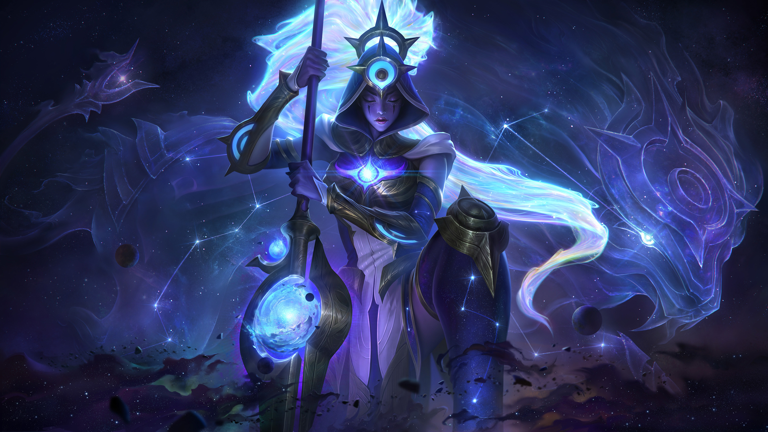 Francis Tneh - Cosmic Nidalee | League of Legends Splash Art