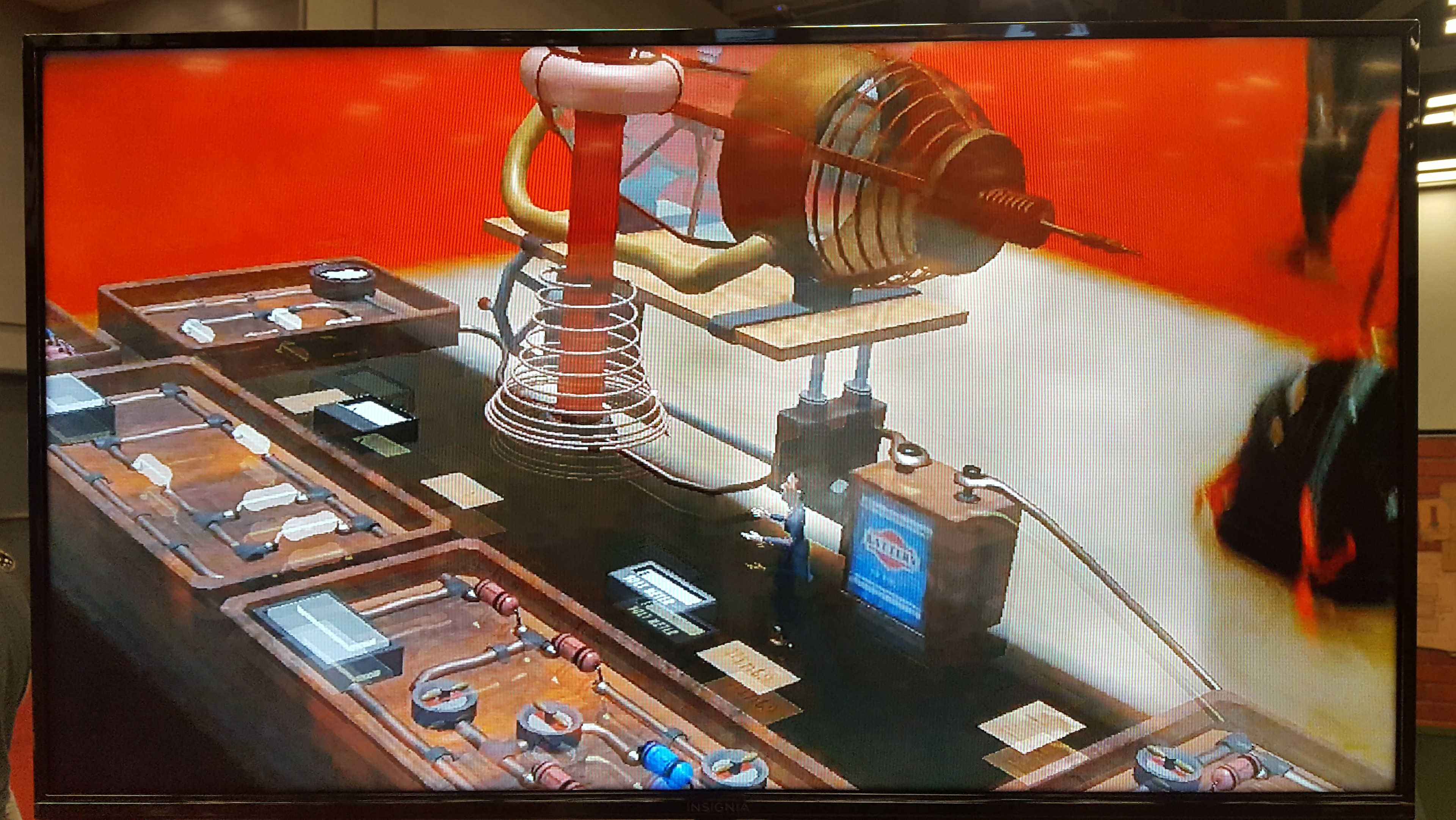 View of the AR assets projected onto a table at SXSW - Edu 2018