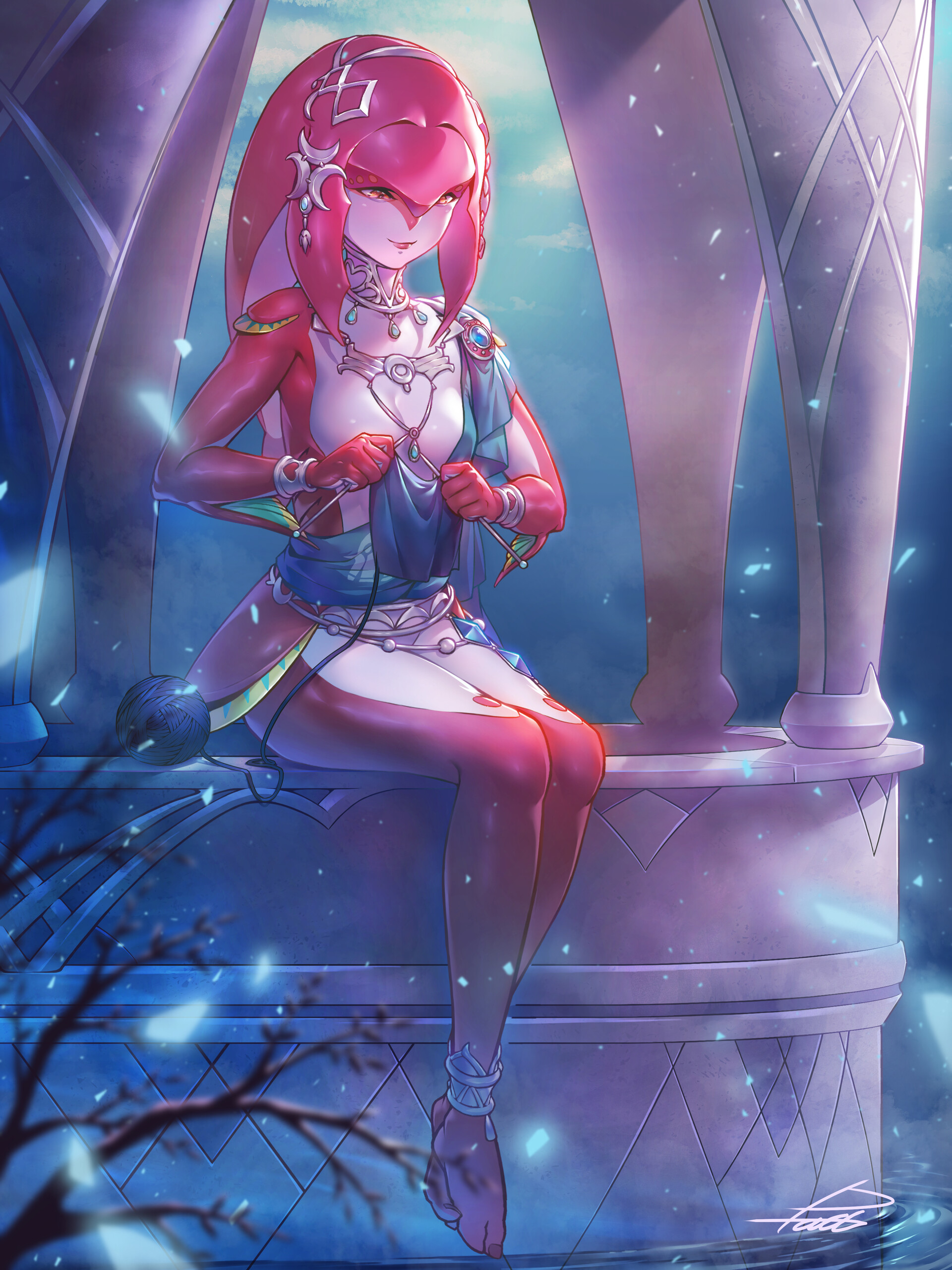 pics Anime Mipha Fan Art breathofthewild mipha fanart radjeong
