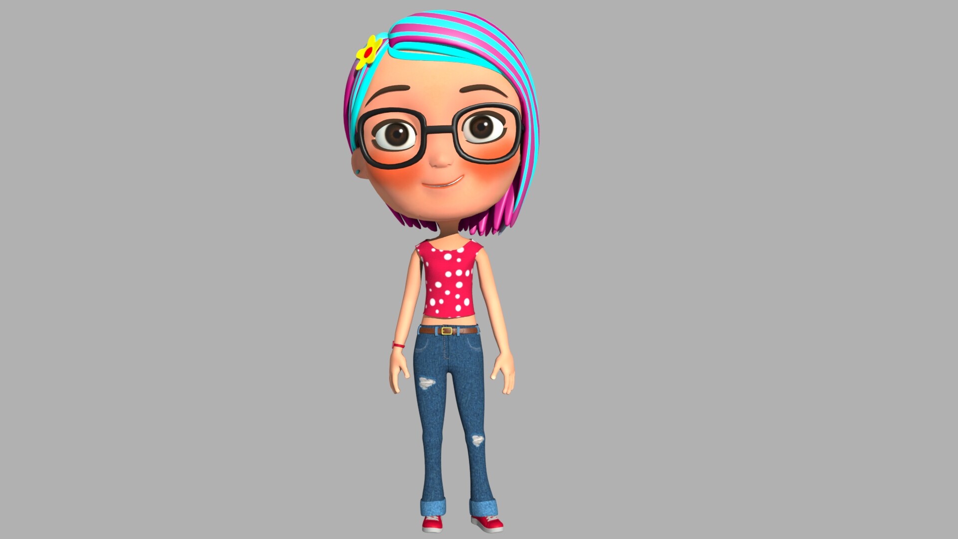Edrey Aldana - 3D Female cartoon character