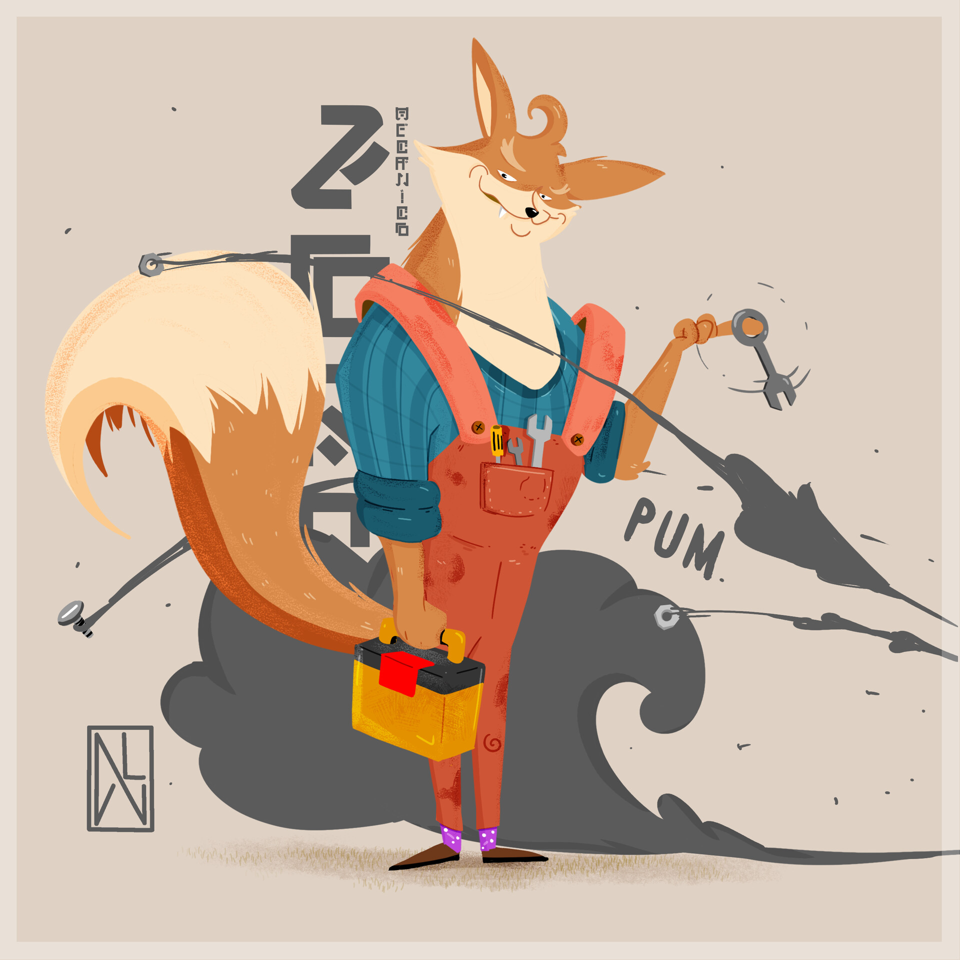 ArtStation - Mechanic Fox