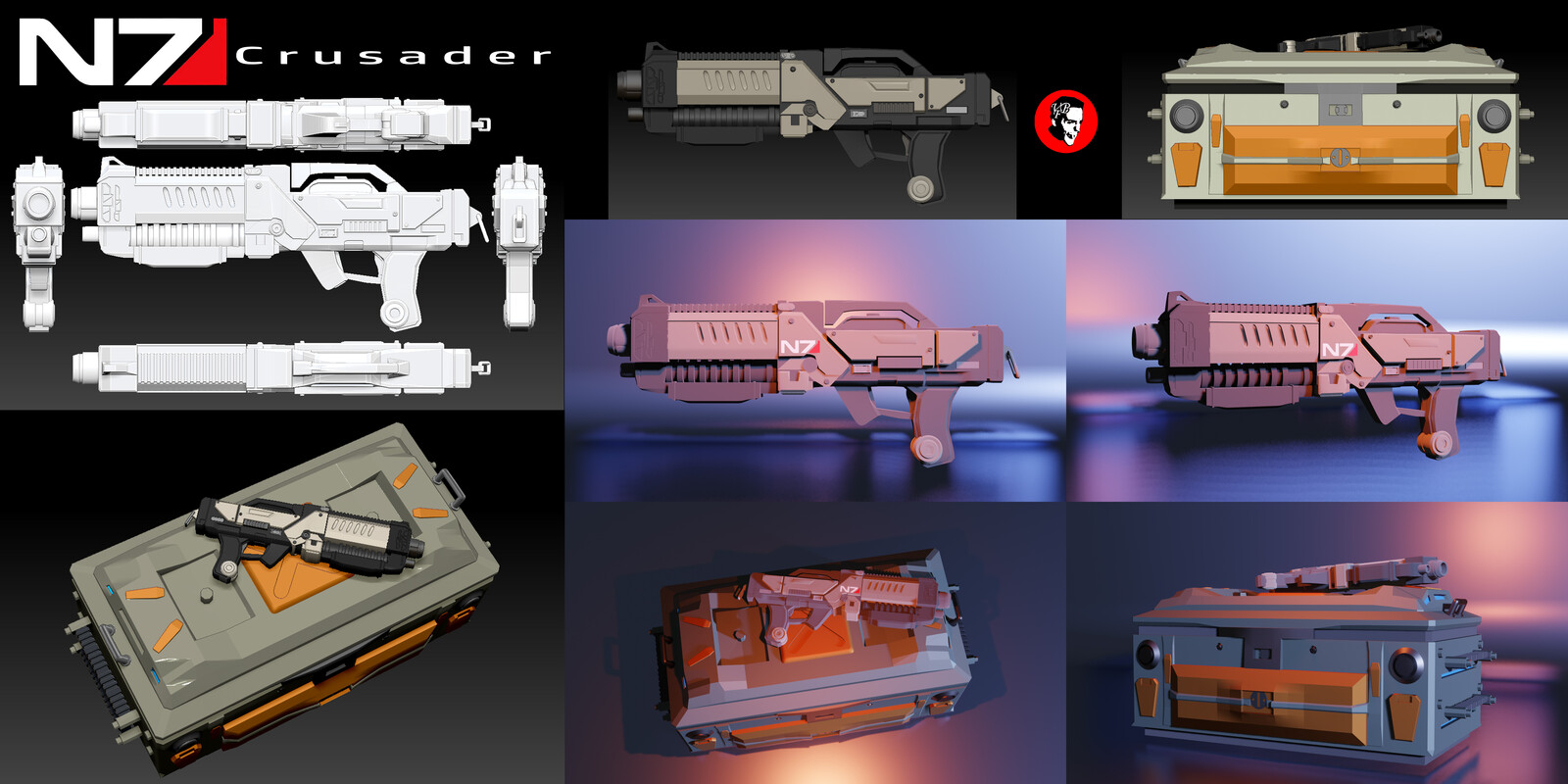 Some props rendered in Blender