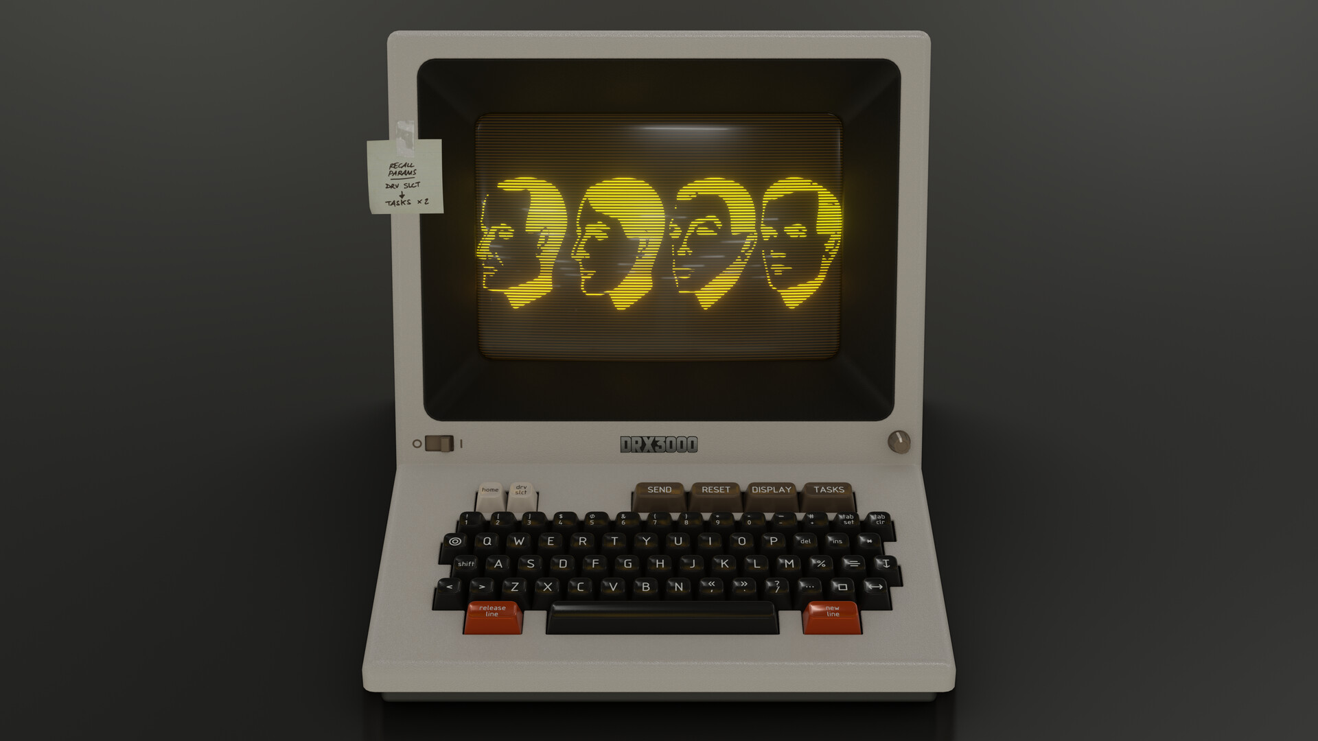 ArtStation Vintage Computer Terminal DRX3000