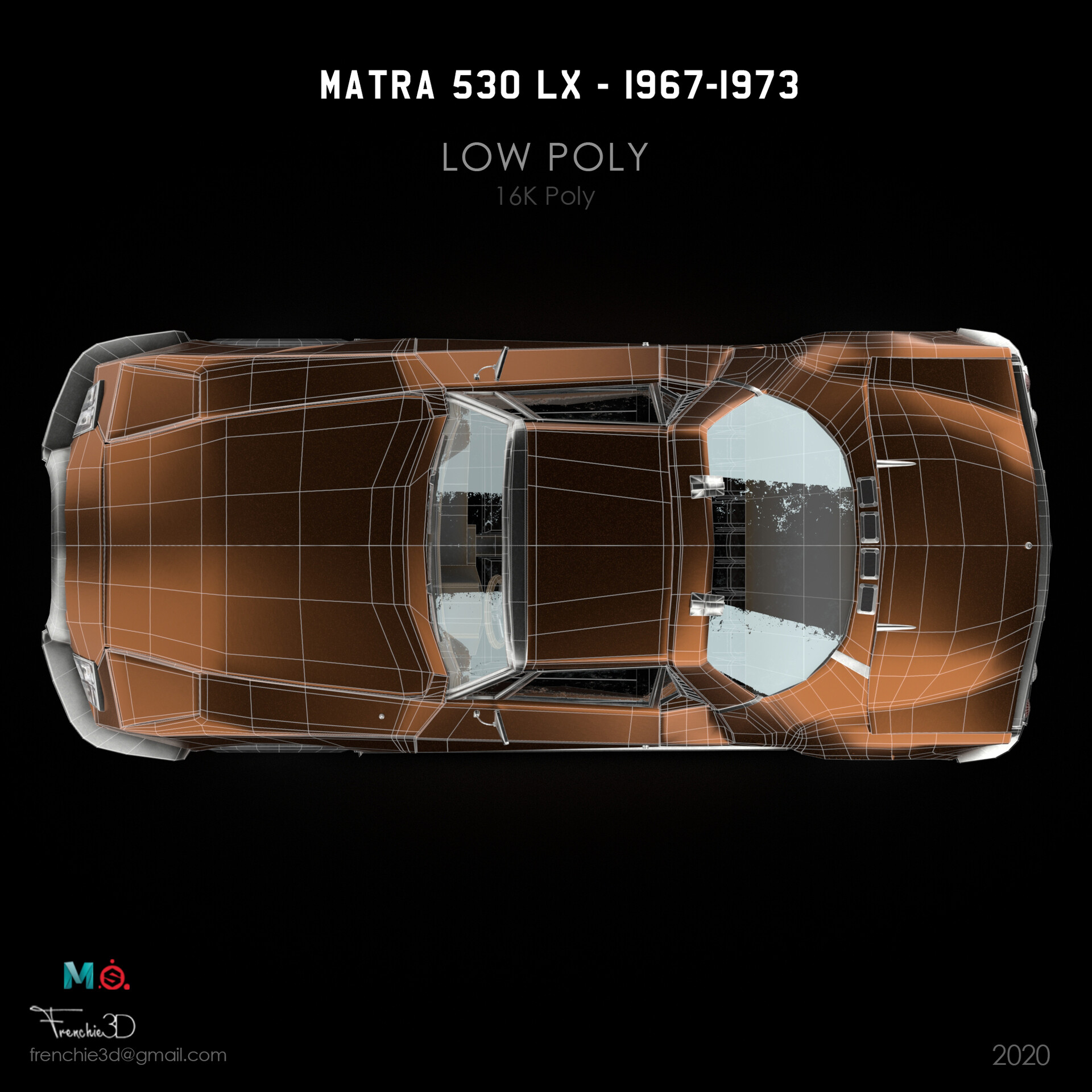 ArtStation - Car 3D modeling MATRA 530 LX