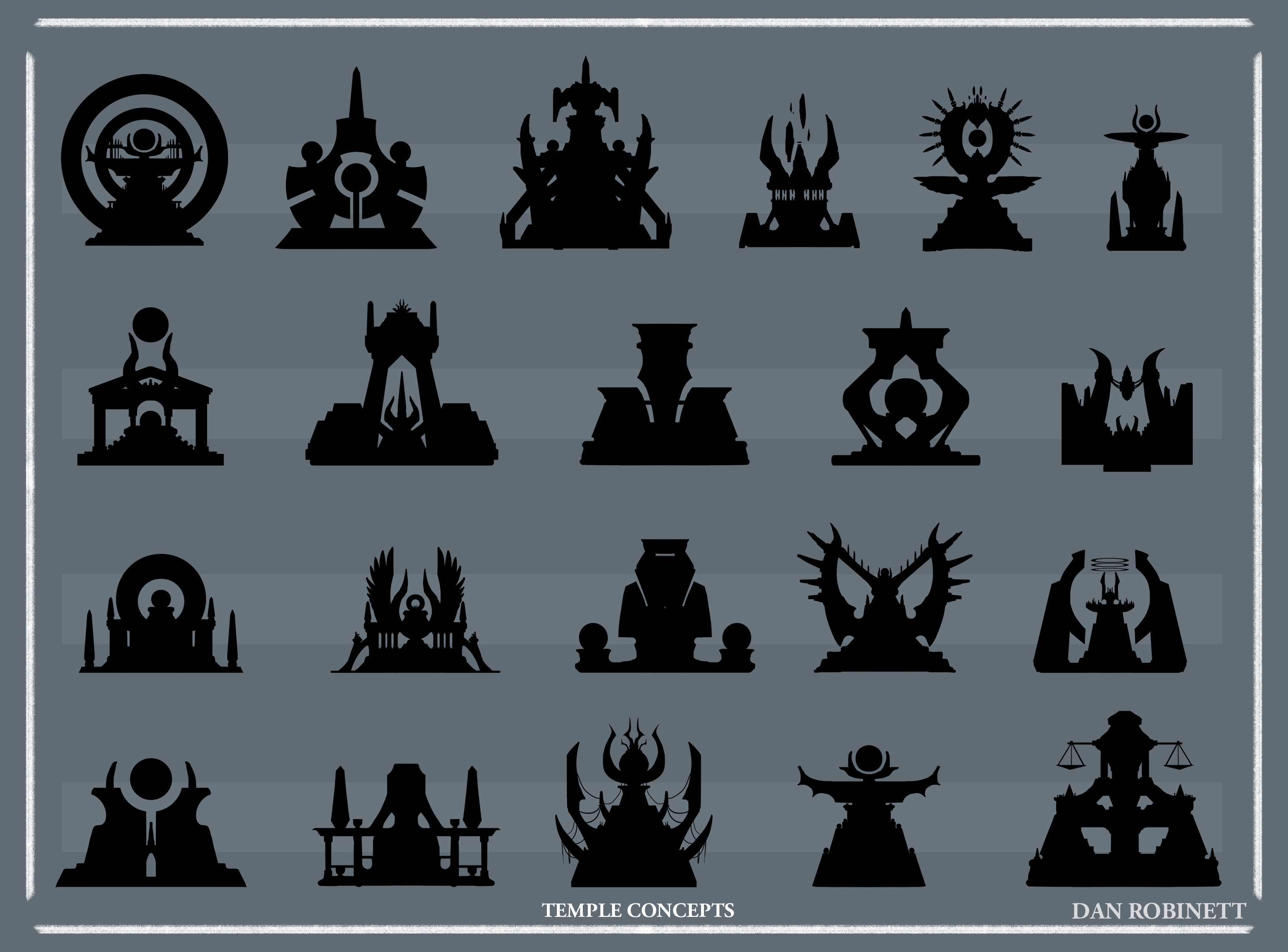 Selected early silhouettes