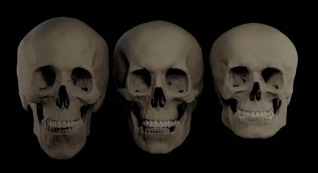 all their skulls