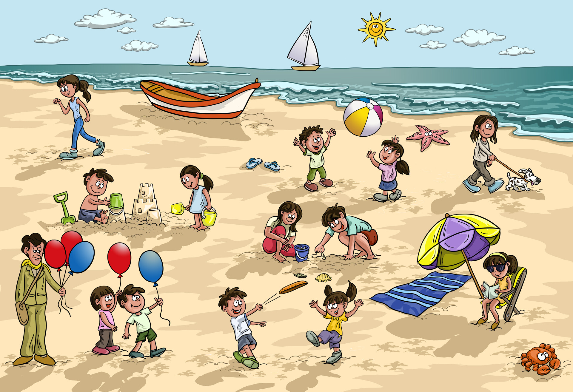 Artstation Beach Cartoon 2013