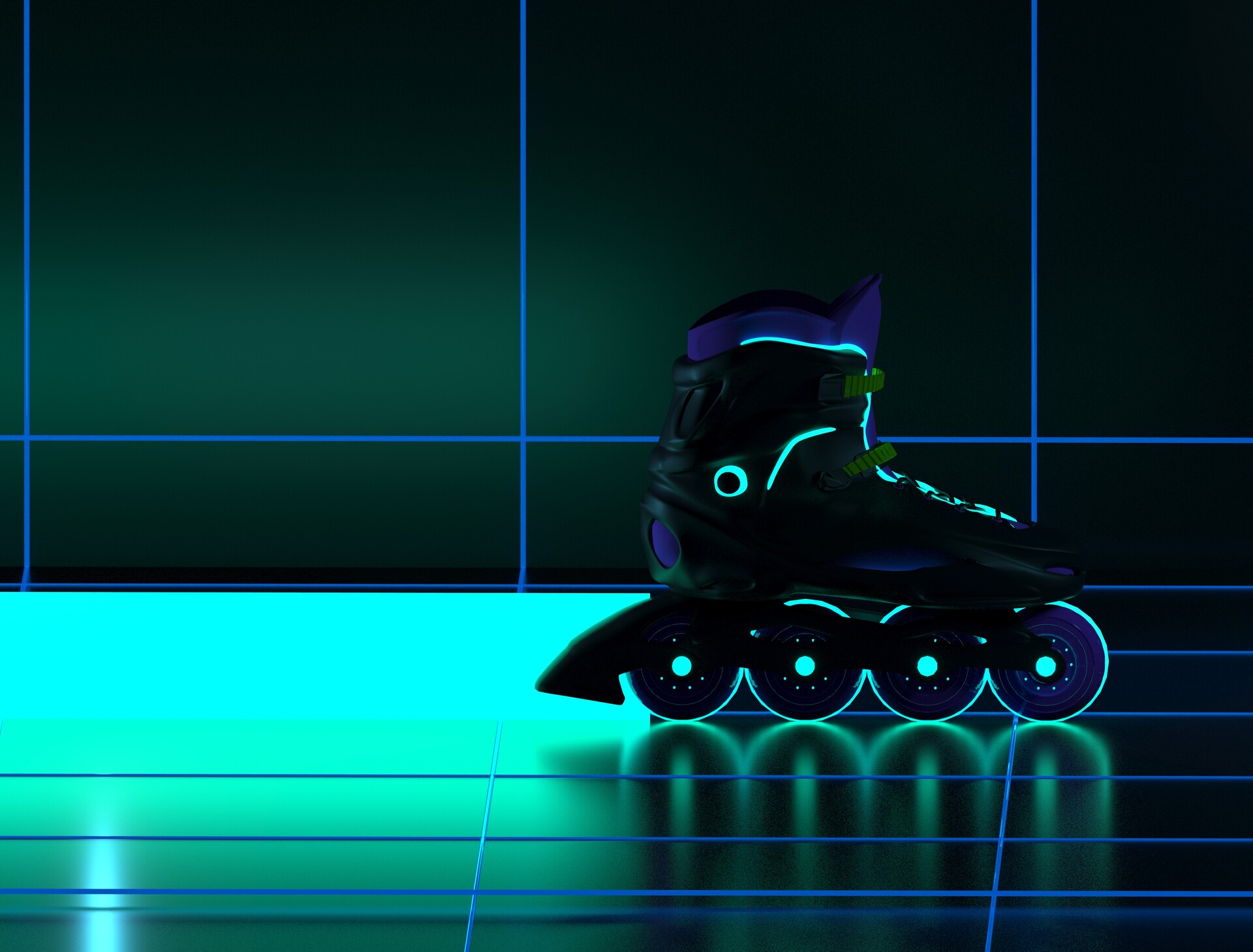 ArtStation - Tron Roller Skates, David Soto