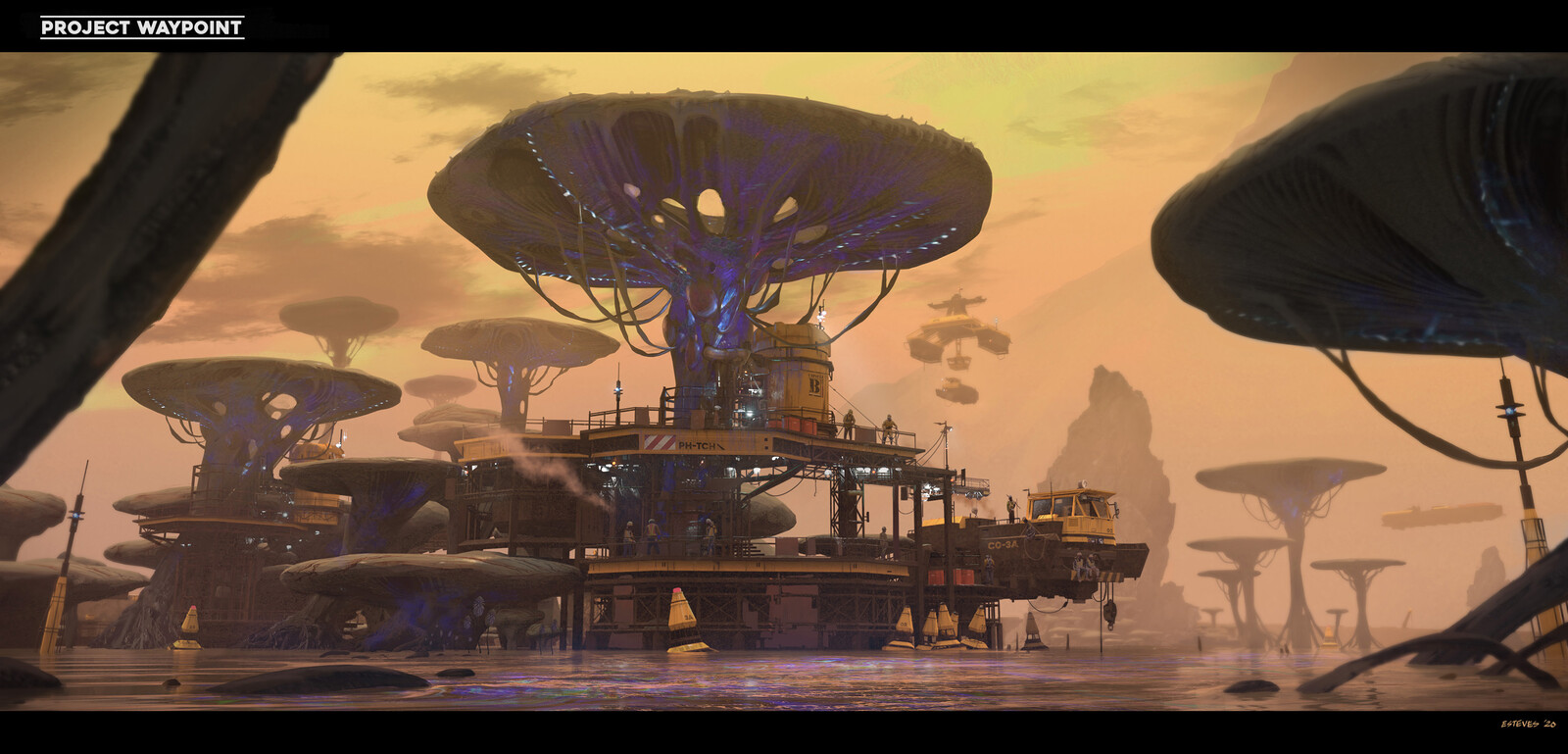 Resource extraction site. 