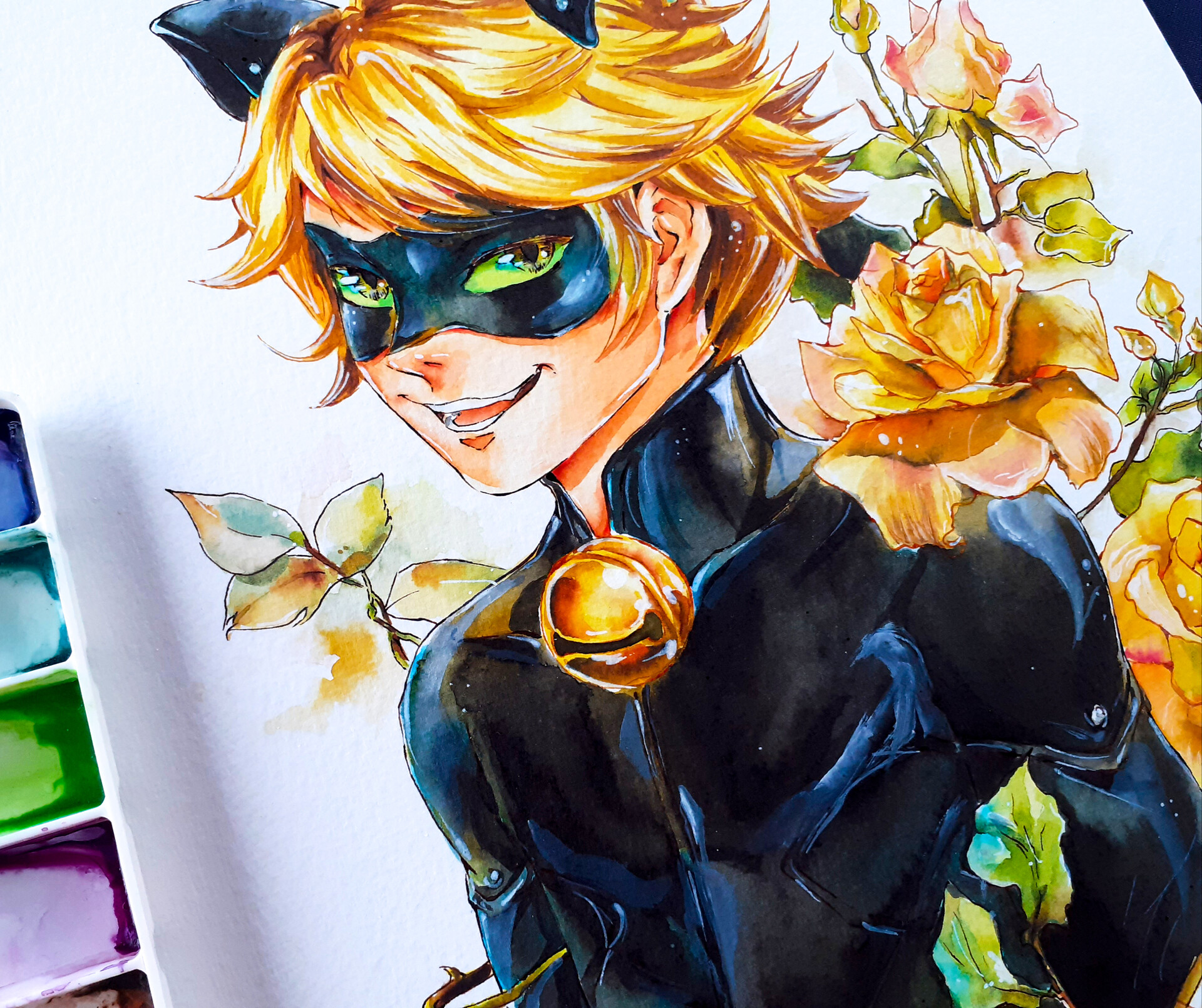 How to draw Nino from Ladybug and Cat Noir - Sketchok easy drawing guides
