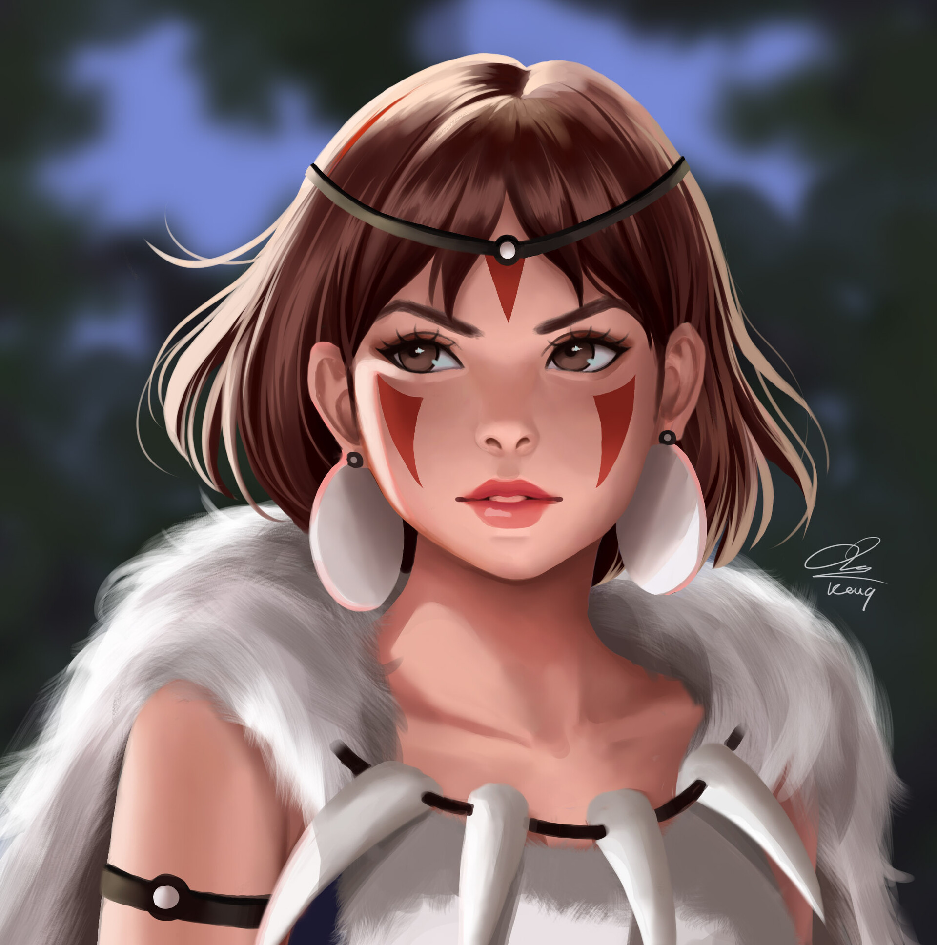 ArtStation - Princess Mononoke