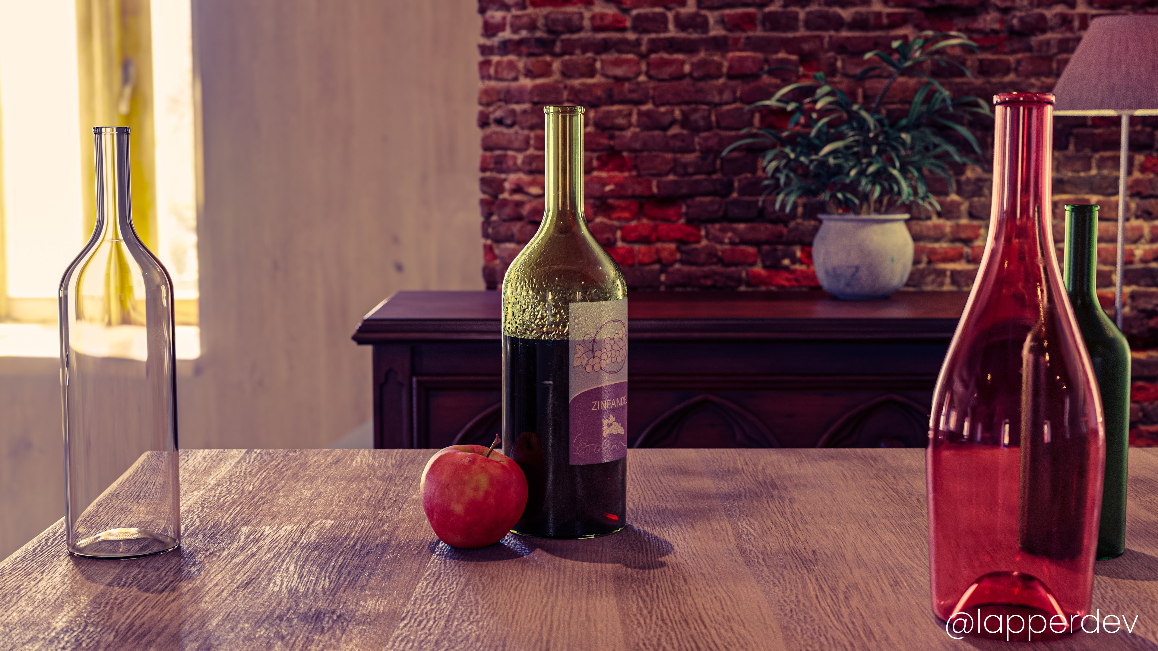 Lapper Artist & Editor Blender Wine Bottle