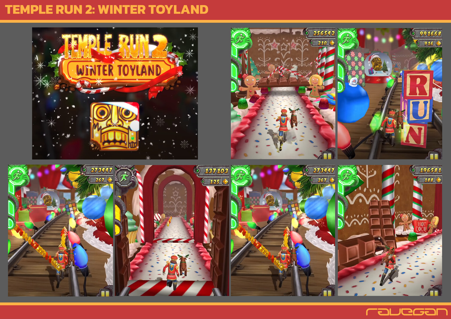 artstation temple run 2 winter toyland jose domingo luna