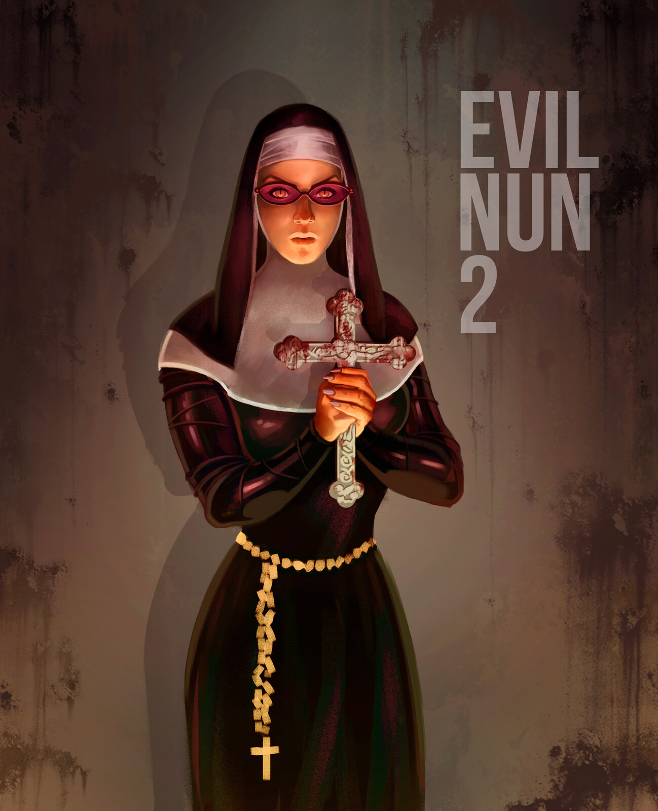 Rubén Jiménez - Evil Nun 2 (Keplerians) | Fan art