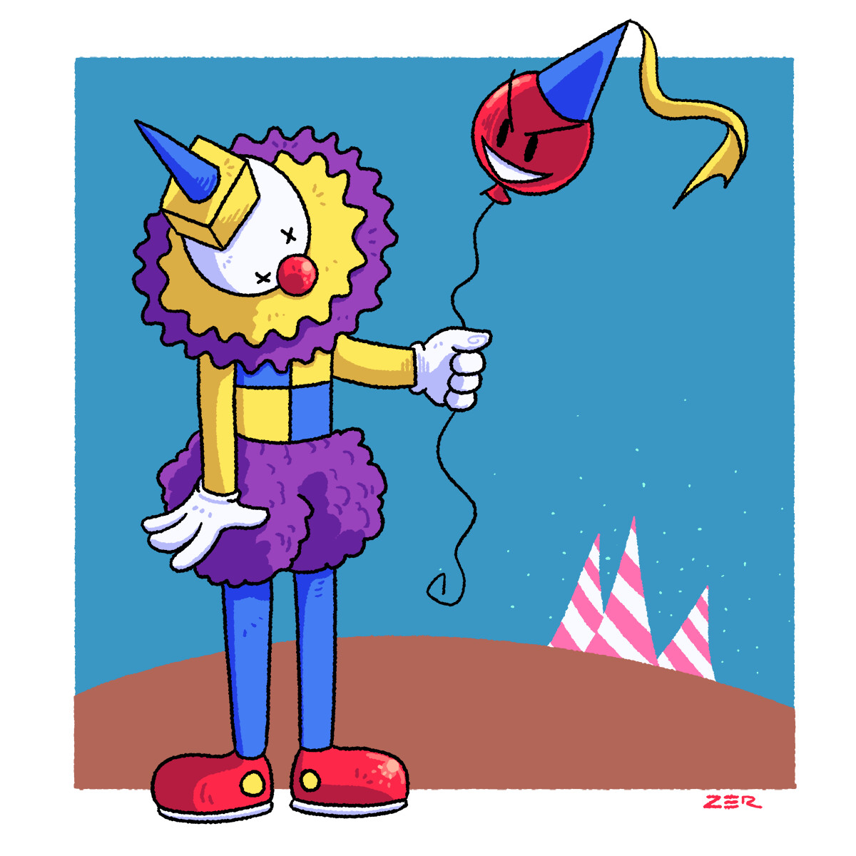 ArtStation - Sad clown