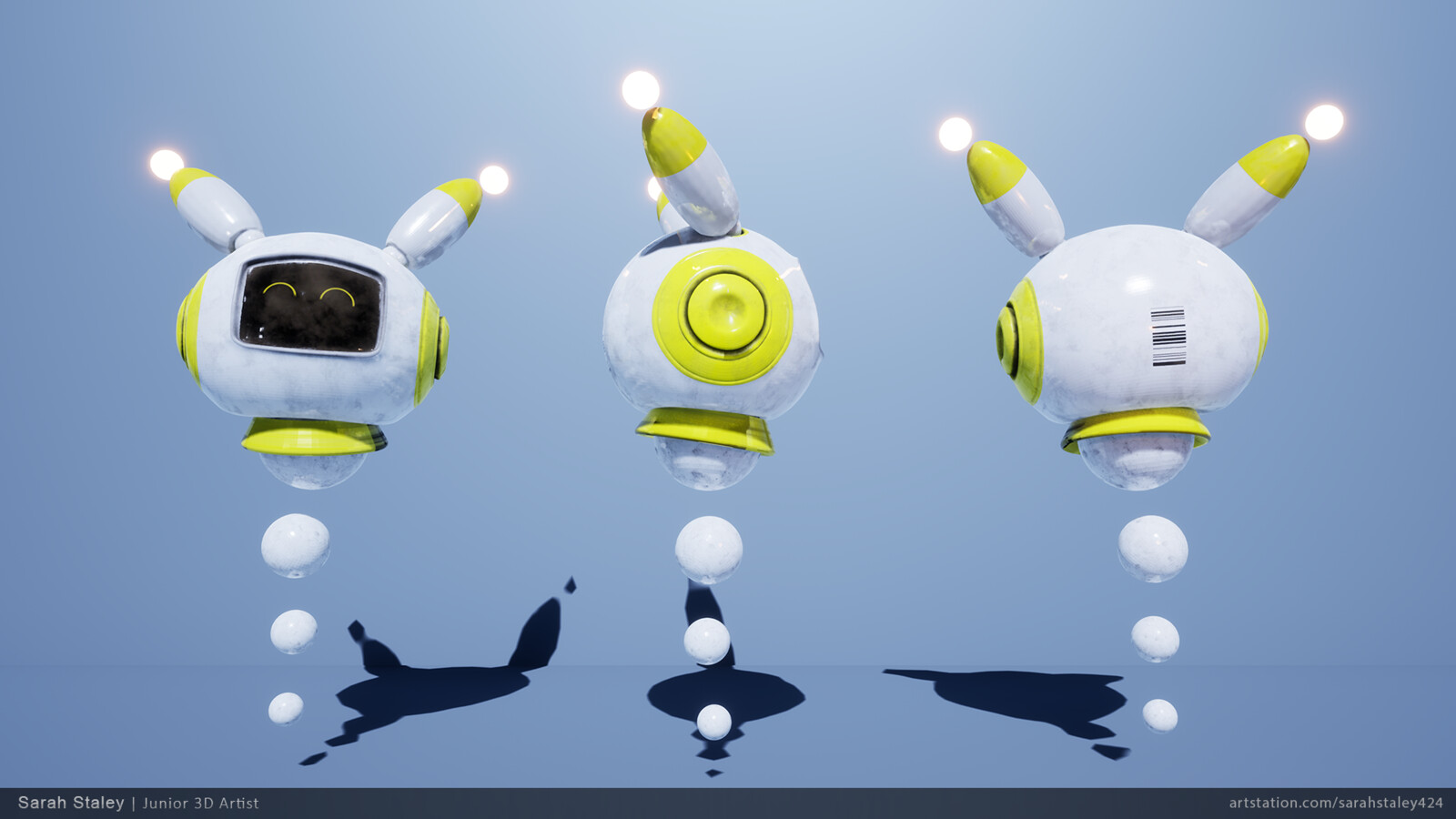 Authorgraphic view of character in clean enviroment lighting