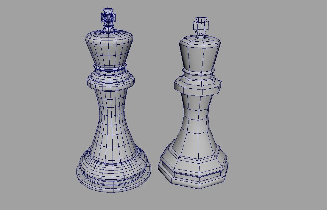 XADREZ REI CHESS KING, 3D CAD Model Library