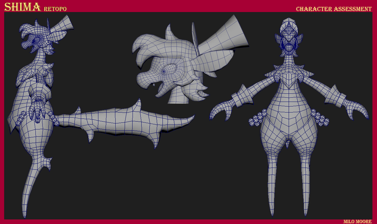 Low Poly retopology