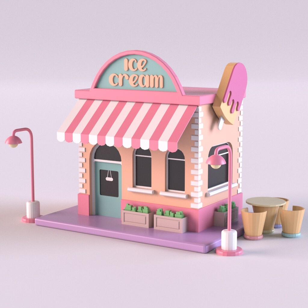 3d Ice Cream