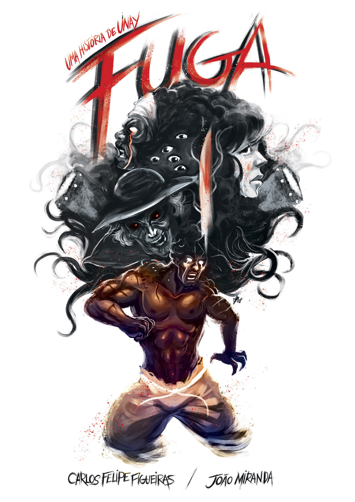 Fuga (Escape) is a 10 page comic book for UNAY anthology. written by Carlos Felipe Figueiras.