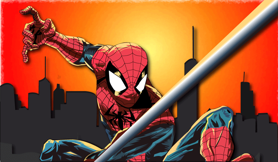 ArtStation - vector art spiderman