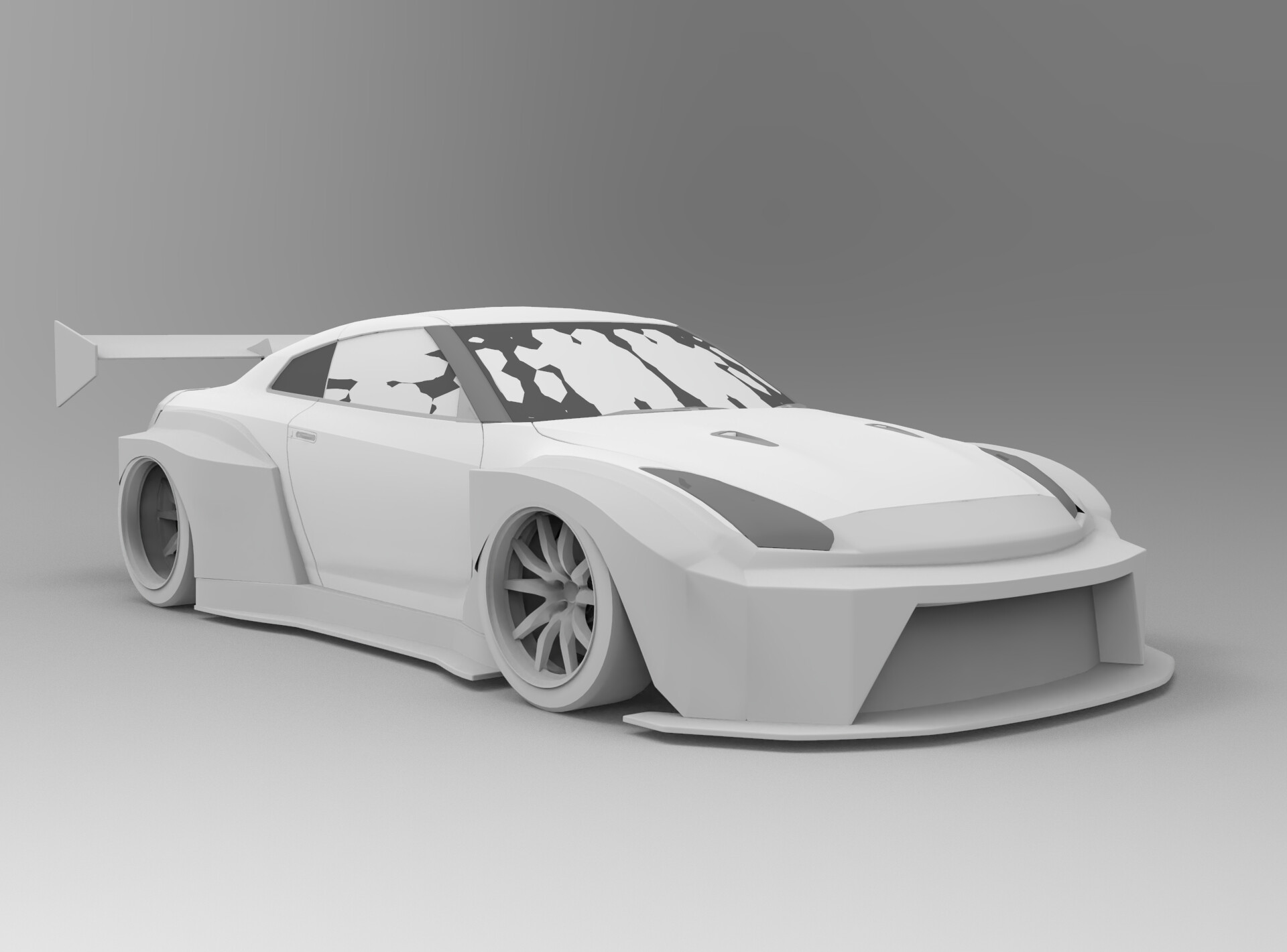 ArtStation - Custom Bodykit Nissan GT-R R35