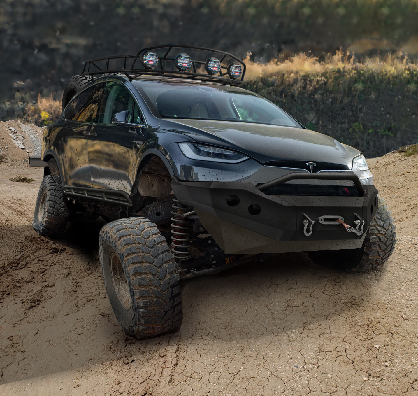 Lifted tesla sales model x