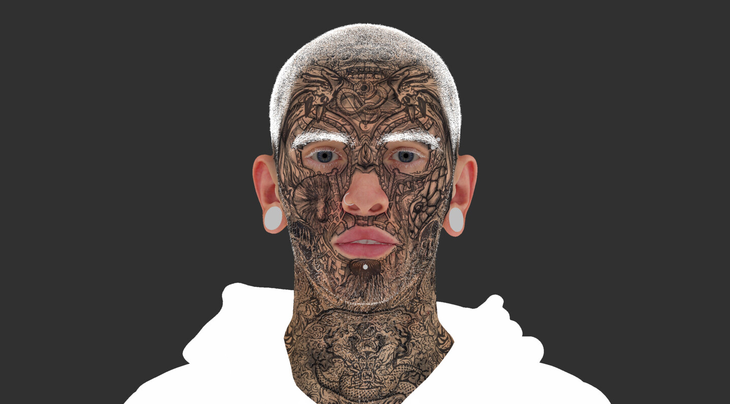 Skin texture albedo