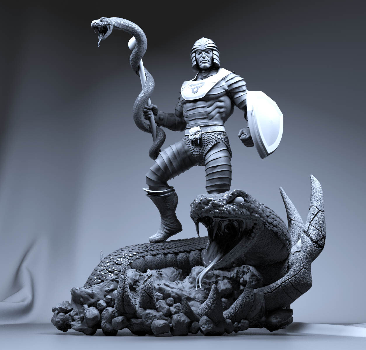 ArtStation King Hiss Statue Commission For MFA Collectibles