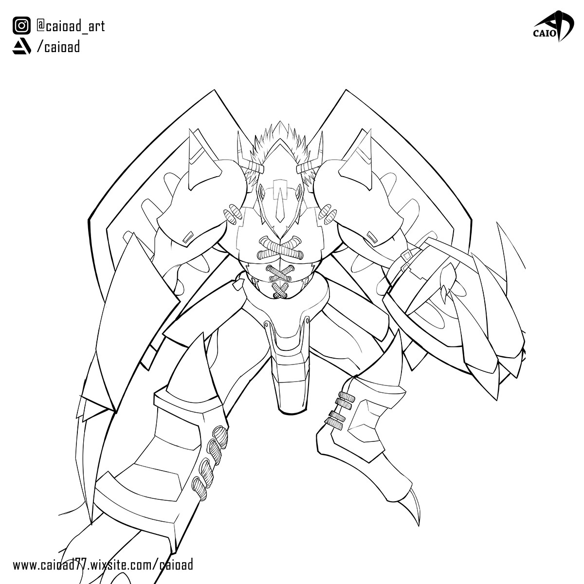 Artstation - Black Wargreymon Fanart